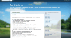 Desktop Screenshot of drunknothings.com